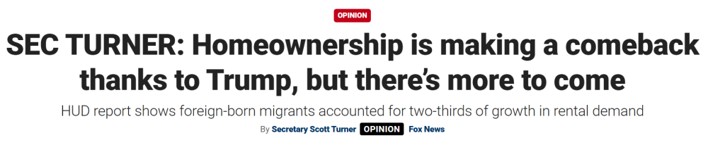 SEC TURNER: Homeownership is making a comeback thanks to Trump, but there’s more to come SEC TURNER: Homeownership is making a comeback thanks to Trump, but there’s more to come
