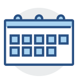 Graphic of calendar Graphic of calendar