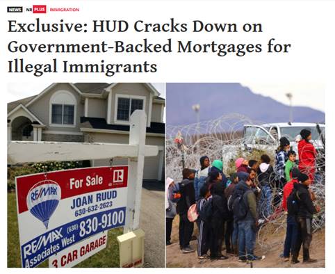 National Review | HUD Cracks Down on Government-Backed Mortgages for Illegal Immigrants