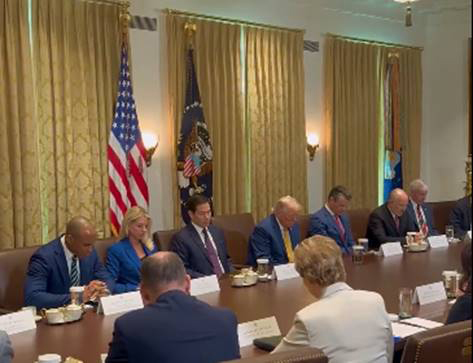 [Secretary Turner opened the recent Cabinet meeting in a prayer for the victims of the tragic flash floods and the first responders conducting search and rescue missions]