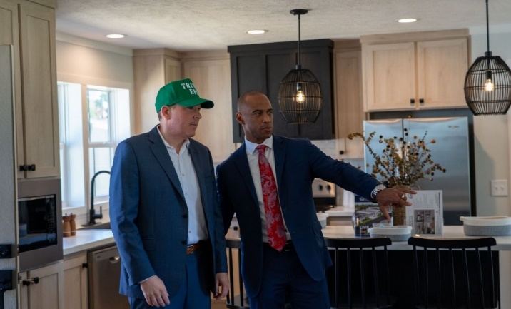 Secretary Turner and EPA Administrator Zeldin toured a modular home and discussed construction technologies that are helping make housing affordable again Secretary Turner and EPA Administrator Zeldin toured a modular home and discussed construction technologies that are helping make housing affordable again