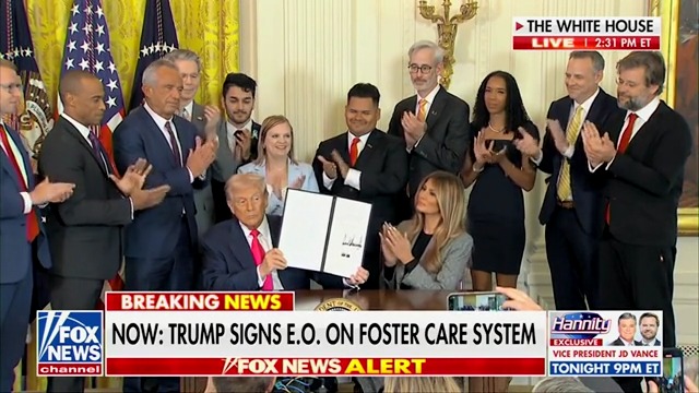 President Trump Signs Executive Order on Foster Care System