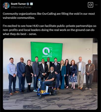 Secretary Turner twitter post Secretary Turner twitter post