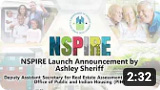 Watch this video on YouTube: NSPIRE Launch Announcement by Ashley Sheriff, Deputy Assistant Secretary, REAC height=90